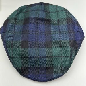 Fia Black Watch Plaid Flat Cap